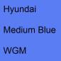 Preview: Hyundai, Medium Blue, WGM.